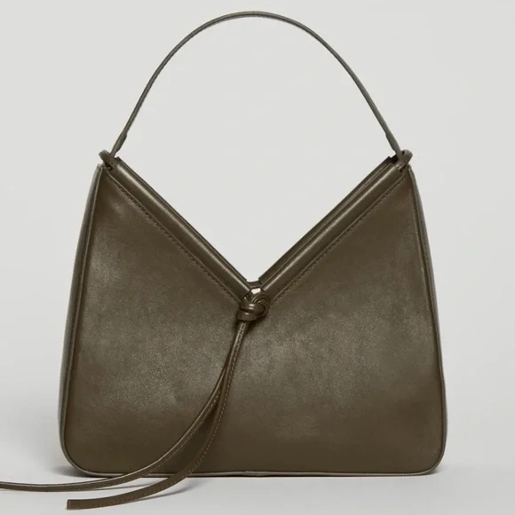 Reformation Chiara Convertible Wonton Bag Truffle - Picture 2 of 7